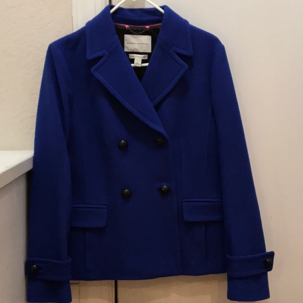 Banana Republic Blue Pea Coat